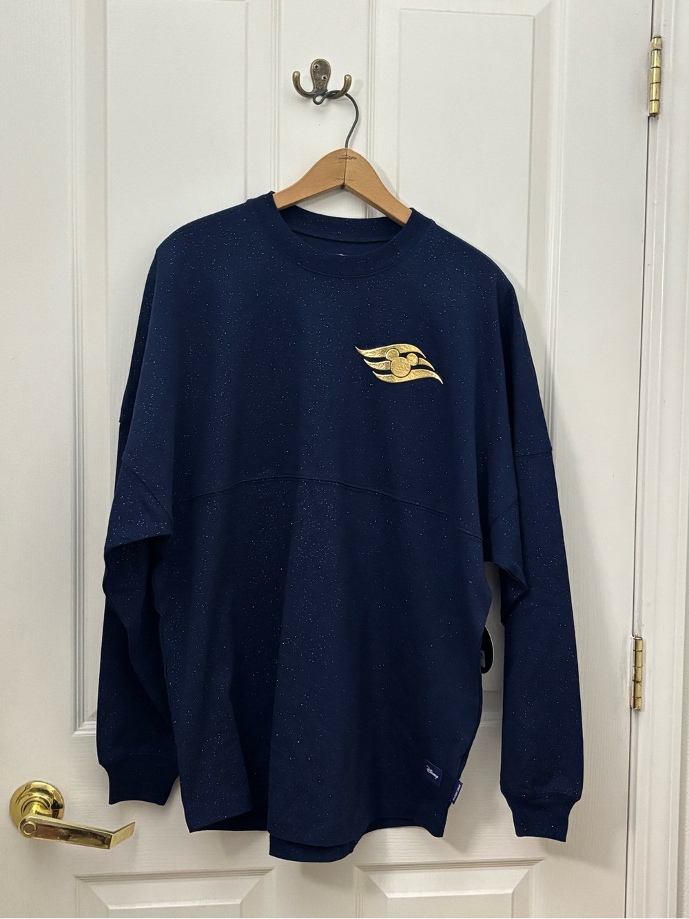 Disney Cruise Line Wish Make-A-Wish Spirit Jersey Medium Navy Gold NWT